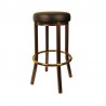 H&D Seating Metal Backless Barstool with Copper Vein Finish