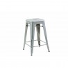 H&D Seating Tolix Style Backless Barstool - Set of 4