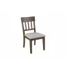 Alpine Furniture Donham Side Chairs in Brown - Set of Two - Front Side Angle - Alpine Furniture Donham Side Chairs in Brown - Set of Two - Front Side Angle