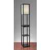 Adesso Parker Shelf Floor Lamp With Drawer - Adesso Parker Shelf Floor Lamp With Drawer