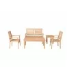  Alfresco Home Grasmere 5 Piece FSC Teak Deep Seating Group - White BG 3 -  Alfresco Home Grasmere 5 Piece FSC Teak Deep Seating Group - White BG 3