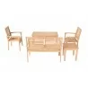  Alfresco Home Grasmere 5 Piece FSC Teak Deep Seating Group - White BG 1 -  Alfresco Home Grasmere 5 Piece FSC Teak Deep Seating Group - White BG 1