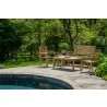 Alfresco Home Grasmere 5 Piece FSC Teak Deep Seating Group - Lifestyle - Alfresco Home Grasmere 5 Piece FSC Teak Deep Seating Group - Lifestyle