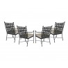 Provence Aluminum Dining Chairs in Set of 4 (Back)