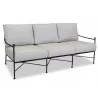 Provence Sofa in Canvas Flax w/ Self Welt - Front Side Angle - Provence Sofa in Canvas Flax w/ Self Welt - Front Side Angle