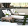 Sunset West Provence Aluminum Chaise Lounge with Cushion - Lifestyle - Sunset West Provence Aluminum Chaise Lounge with Cushion - Lifestyle