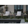 Sunset West Provence Aluminum Chaise Lounge with Cushion - Lifestyle
