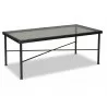 Provence Aluminum Coffee Table - Front Side Angle - Provence Aluminum Coffee Table - Front Side Angle