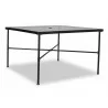 Sunset West Provence Aluminum 44" Dining Table - Front Side Angle - Sunset West Provence Aluminum 44" Dining Table - Front Side Angle