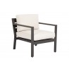 Sunset West Mesa Club Chair With Cushions In Cast Pumice - Front Side Angle