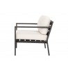 Sunset West Mesa Club Chair With Cushions In Cast Pumice - Sunset West Mesa Club Chair With Cushions In Cast Pumice - Side Angle