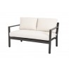 Sunset West Mesa Loveseat With Cushions In Cast Pumice - Angled