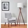 Adesso Brooklyn Floor Lamp Walnut - Adesso Brooklyn Floor Lamp Walnut