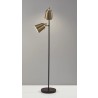 Adesso Malcolm Floor Lamp Antique Brass - Adesso Malcolm Floor Lamp Antique Brass