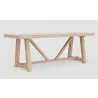 Alpine Furniture Raquel Rectangular Dining Table - Front Side Angle - Alpine Furniture Raquel Rectangular Dining Table - Front Side Angle
