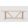 Alpine Furniture Raquel Rectangular Dining Table - Front Angle