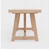 Alpine Furniture Raquel Rectangular Dining Table - Side Angle
