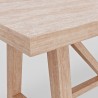 Alpine Furniture Raquel Rectangular Dining Table - Edge Side Angle