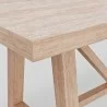Alpine Furniture Raquel Rectangular Dining Table - Edge Side Angle - Alpine Furniture Raquel Rectangular Dining Table - Edge Side Angle