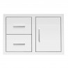 Summerset Grills 33 2-Drawer and Access Door Combo with Hidden Hinge - Masonry Frame
