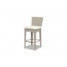 Manhattan Wicker Barstool With Cushions In Linen Canvas With Self Welt