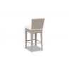 Manhattan Wicker Barstool With Cushions In Linen Canvas With Self Welt - Back