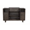  Alpine Furniture Olejo Server - Front with Opened Drawers