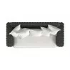 Sunset West Cabo Loveseat in Soothe Pearl w/ Flange Welt Top - Sunset West Cabo Loveseat in Soothe Pearl w/ Flange Welt Top