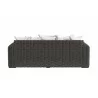 Sunset West Cabo Loveseat in Soothe Pearl w/ Flange Welt Back - Sunset West Cabo Loveseat in Soothe Pearl w/ Flange Welt Back