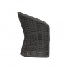 Sunset West Cabo Dining Chair in Soothe Pearl w/ Flange Welt Front Side
