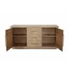 Alpine Furniture Aiden Sideboard - Front Opened Angle - Alpine Furniture Aiden Sideboard - Front Opened Angle
