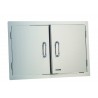 Bull BBQ 38" Double Doors - Stainless Steel - Angled Close-up