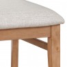 Alpine Furniture Olejo Side Chairs in Natural - Seat Edge