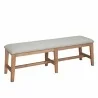 Alpine Furniture Olejo Bench in Natural - Angled - Alpine Furniture Olejo Bench in Natural - Angled