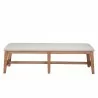Alpine Furniture Olejo Bench in Natural - Front - Alpine Furniture Olejo Bench in Natural - Front