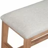 Alpine Furniture Olejo Bench in Natural - Edge Close-up - Alpine Furniture Olejo Bench in Natural - Edge Close-up