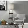 Adesso Henry AdessoCharge Shelf Floor Lamp Black - Adesso Henry AdessoCharge Shelf Floor Lamp Black