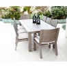 Laguna Dining Chair With Cushions In Canvas Flax - Lifestyle