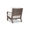 Laguna Club Chair With Cushions In Canvas Flax - Back
