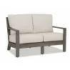 Laguna Loveseat in Canvas Flax, No Welt - Front Side Angle - Laguna Loveseat in Canvas Flax, No Welt - Front Side Angle