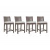Laguna Counter Stool With Cushions In Canvas Flax - Set of 4