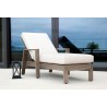 Laguna Chaise Lounge in Canvas Flax, No Welt - Lifestyle