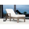 Laguna Aluminum Chaise Lounge With Cushions In Canvas Flax