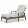 Laguna Chaise Lounge in Canvas Flax, No Welt - Front Side Angle - Laguna Chaise Lounge in Canvas Flax, No Welt - Front Side Angle