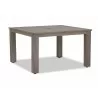 Sunset West Laguna Aluminum 48" Square Table - Front Side Angle - Sunset West Laguna Aluminum 48" Square Table - Front Side Angle