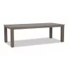 Sunset West Laguna Aluminum 90" Table - Front Side Angle - Sunset West Laguna Aluminum 90" Table - Front Side Angle