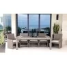 Sunset West Laguna Aluminum 90" Table - Lifestyle - Sunset West Laguna Aluminum 90" Table - Lifestyle