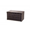 Alfresco Home Sicuro Wicker Cushion Storage Box With Hydraulic Lid - Angled