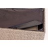 Alfresco Home Sicuro Wicker Cushion Storage Box With Hydraulic Lid - Edge Detail