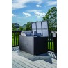 Alfresco Home Sicuro Wicker Cushion Storage Box With Hydraulic Lid - Lifestyle